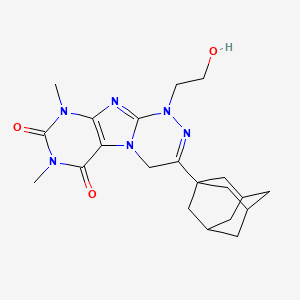 3-(1-adamantyl)-1-(2-hydroxyethyl)-7,9-dimethyl-1,4-dihydro[1,2,4]triazino[3,4-f]purine-6,8(7H,9H)-dione