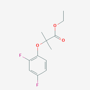 molecular formula C12H14F2O3 B6013016 ethyl 2-(2,4-difluorophenoxy)-2-methylpropanoate 