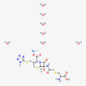 molecular formula C16H21N7O7S3.7H2O.Na B601308 Cefminox sodium CAS No. 92636-39-0