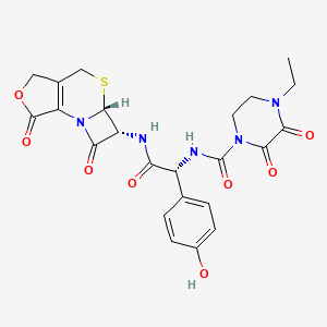 molecular formula C23H23N5O8S B601312 Des-(N-methyl-5-tetrazolethiolyl)furolactone Cefoperazone CAS No. 73240-08-1