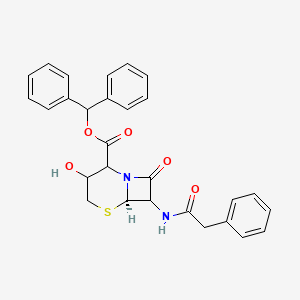 Diphenylmethyl (6R)-3-hydroxy-8-oxo-7-(2-phenylacetamido)-5-thia-1-azabicyclo[4.2.0]octane-2-carboxylate