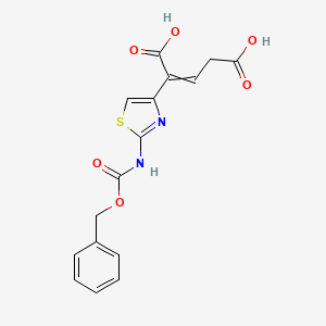 2-(2-{[(Benzyloxy)carbonyl]amino}-1,3-thiazol-4-yl)pent-2-enedioic acid