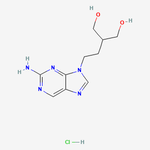 molecular formula C10H15N5O2 . HCl B601342 去乙酰法昔洛韦盐酸盐 CAS No. 246021-75-0