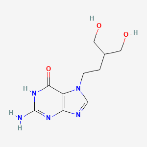 molecular formula C10H15N5O3 B601344 2-Amino-7-(4-hydroxy-3-(hydroxymethyl)butyl)-1,7-dihydro-6H-purin-6-one CAS No. 127205-22-5