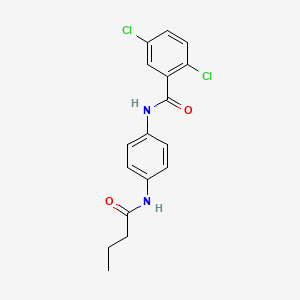 molecular formula C17H16Cl2N2O2 B6013462 N-(4-BUTANAMIDOPHENYL)-2,5-DICHLOROBENZAMIDE 