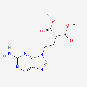 molecular formula C12H15N5O4 B601350 Dimethyl 2-[2-(2-aminopurin-9-yl)ethyl]propanedioate CAS No. 122497-20-5