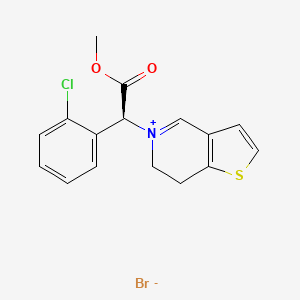 molecular formula C16H15ClNO2SBr B601352 Clopidogrel Impurity 2 (Clopidogrel Iminium Impurity) CAS No. 1396607-49-0