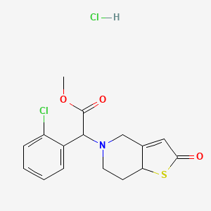 molecular formula C16H16ClNO3S B601356 2-Oxo clopidogrel hydrochloride CAS No. 109904-27-0