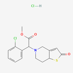 molecular formula C16H16ClNO3S B601356 2-Oxo Clopidogrel Hydrochloride(Mixture of Diastereomers) CAS No. 109904-27-0