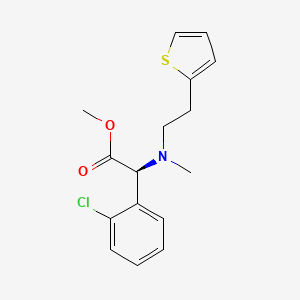 molecular formula C16H18ClNO2S B601357 S-Clopidogrel N-Methyl Impurity CAS No. 1346605-15-9