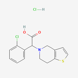 molecular formula C15H15Cl2NO2S B601358 rac-Clopidogrel Carboxylic Acid Hydrochloride CAS No. 1015247-88-7
