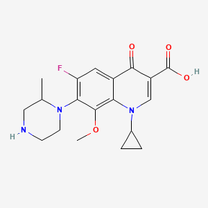 1-Cyclopropyl-6-fluoro-8-methoxy-7-(2-methylpiperazin-1-YL)-4-oxo-1,4-dihydroquinoline-3-carboxylic acid