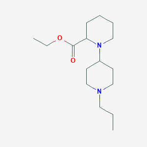 molecular formula C16H30N2O2 B6013660 Ethyl 1-(1-propylpiperidin-4-yl)piperidine-2-carboxylate 