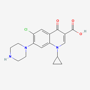 molecular formula C17H18ClN3O3 B601370 6-Chloro-6-defluoro Ciprofloxacin CAS No. 93106-58-2