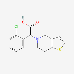 molecular formula C15H14ClNO2S B601374 Clopidogrel carboxylic acid CAS No. 90055-55-3
