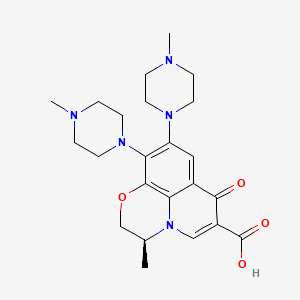 B601381 9-Defluoro-9-(4-methyl-1-piperazinyl) Levofloxacin CAS No. 1329833-82-0