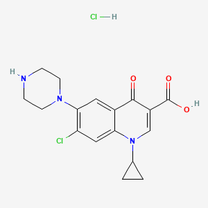 molecular formula C17H18ClN3O3. HCl B601382 Ciprofloxacin Impurity D HCl CAS No. 526204-10-4