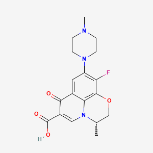 9-Piperazino ofloxacin, (S)-