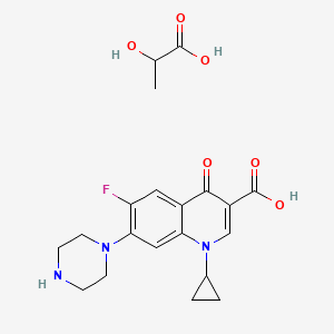 molecular formula C17H18FN3O3. C3H6O3 B601390 环丙沙星乳酸盐 CAS No. 97867-33-9