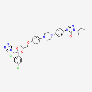 molecular formula C35H38Cl2N8O4 B601391 Itraconazole Impurity B CAS No. 854372-77-3