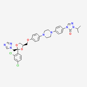 molecular formula C34H36Cl2N8O4 B601397 Isopropyl Itraconazole CAS No. 89848-49-7