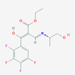 molecular formula C15H15F4NO4 B601401 Levofloxacin Tetrafluoro Impurity 1 CAS No. 110548-02-2