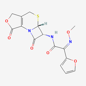 molecular formula C15H13N3O6S B601402 Descarbamoylcefuroxime lactone CAS No. 947723-87-7