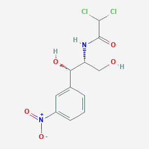 molecular formula C11H12Cl2N2O5 B601413 2,2-Dichloro-N-[(1S,2R)-1,3-dihydroxy-1-(3-nitrophenyl)propan-2-yl]acetamide CAS No. 138125-71-0