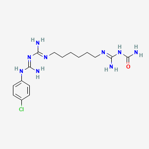 molecular formula C16H26ClN9O . 2HCl B601414 Chlorhexidine Impurity B CAS No. 1308292-89-8