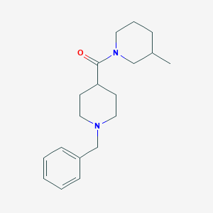 molecular formula C19H28N2O B6014141 1-[(1-benzyl-4-piperidinyl)carbonyl]-3-methylpiperidine 