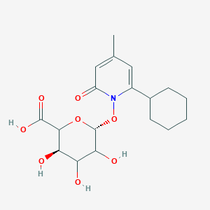 molecular formula C18H25NO8 B601417 Ciclopirox beta-D-Glucuronide CAS No. 79419-54-8
