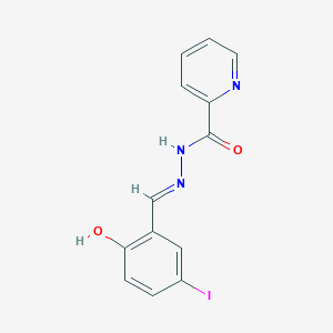 molecular formula C13H10IN3O2 B6014237 N'-[(E)-(2-hydroxy-5-iodophenyl)methylidene]pyridine-2-carbohydrazide 