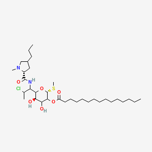 molecular formula C33H61ClN2O6S B601429 Clindamycin Pentadecanoate CAS No. 1123211-67-5
