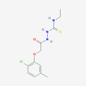 molecular formula C12H16ClN3O2S B6014385 2-[(2-chloro-5-methylphenoxy)acetyl]-N-ethylhydrazinecarbothioamide 
