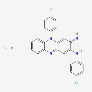 molecular formula C24H16Cl2N4 B601443 N,5-Bis(4-chlorophenyl)-3-imino-3,5-dihydrophenazin-2-amine hydrochloride CAS No. 90690-85-0