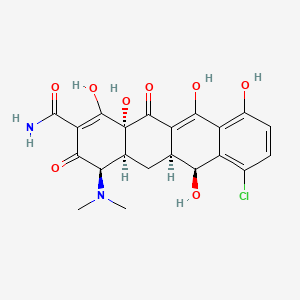 molecular formula C21H21ClN2O8 B601456 4-Epidemethylchlortetracycline CAS No. 14206-59-8