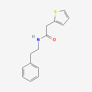 molecular formula C14H15NOS B6014574 N-(2-phenylethyl)-2-thiophen-2-ylacetamide 