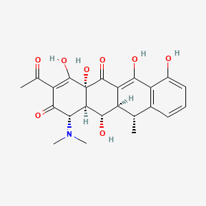molecular formula C23H25NO8 B601460 2-Acetyl-2-decarbamoyldoxycycline CAS No. 122861-53-4