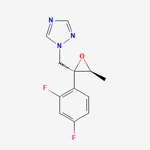 molecular formula C12H11F2N3O B601461 1-(((2S,3S)-2-(2,4-difluorophenyl)-3-methyloxiran-2-yl)methyl)-1H-1,2,4-triazole CAS No. 135270-10-9
