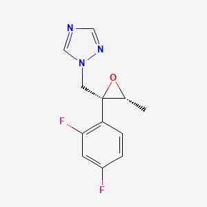molecular formula C12H11F2N3O B601462 1-(((2S,3R)-2-(2,4-difluorophenyl)-3-methyloxiran-2-yl)methyl)-1H-1,2,4-triazole CAS No. 135270-07-4
