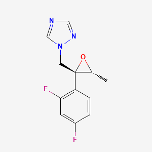 molecular formula C12H11F2N3O B601464 1-(((2R,3R)-2-(2,4-difluorophenyl)-3-methyloxiran-2-yl)methyl)-1H-1,2,4-triazole CAS No. 135270-13-2