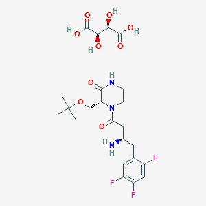 molecular formula C23H32F3N3O9 B601472 Evogliptin tartrate CAS No. 1222102-51-3