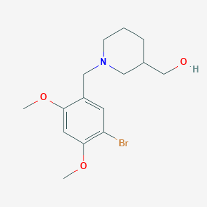 molecular formula C15H22BrNO3 B6014831 [1-[(5-Bromo-2,4-dimethoxyphenyl)methyl]piperidin-3-yl]methanol 
