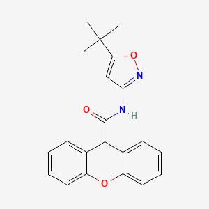 molecular formula C21H20N2O3 B6014836 N-(5-tert-butyl-3-isoxazolyl)-9H-xanthene-9-carboxamide 