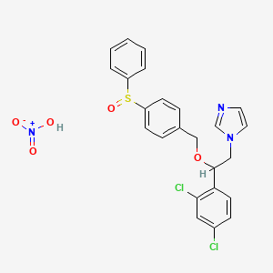 molecular formula C24H20Cl2N2O2S. HNO3 B601484 FENTICONAZOLE CAS No. 80639-95-8