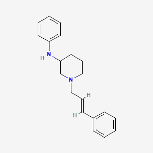 molecular formula C20H24N2 B6014906 N-phenyl-1-[(2E)-3-phenyl-2-propen-1-yl]-3-piperidinamine 