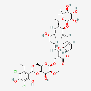 molecular formula C48H68Cl2O17 B601493 Fidaxomicin Metabolite OP-1118 CAS No. 1030825-28-5
