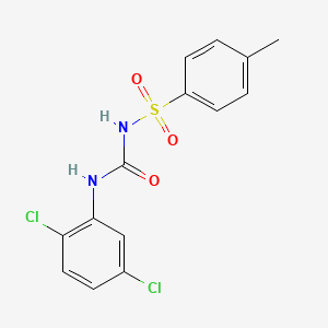 molecular formula C14H12Cl2N2O3S B6014975 N-[(2,5-dichlorophenyl)carbamoyl]-4-methylbenzenesulfonamide 