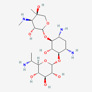 molecular formula C20H40N4O10 B601499 Gentamycin Sulfate EP Impurity C CAS No. 36889-16-4