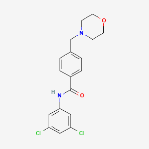 molecular formula C18H18Cl2N2O2 B6015129 N-(3,5-dichlorophenyl)-4-(morpholin-4-ylmethyl)benzamide 